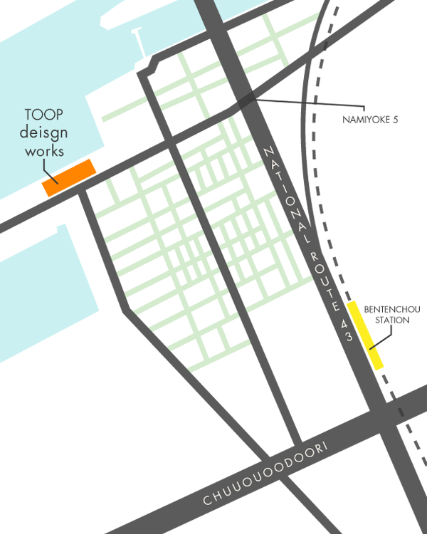 TOOP design works access map